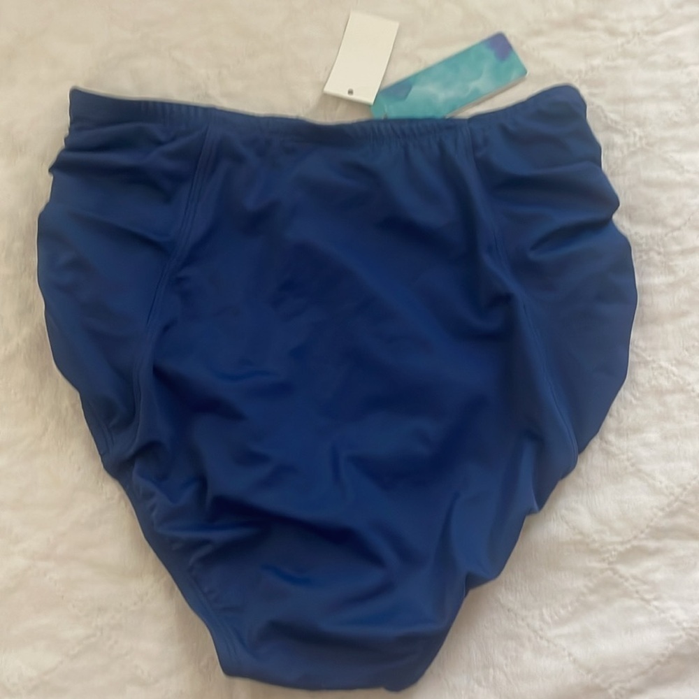 NWT High Waisted Swim Bottom Navy tummy control by Beach Betty size Small A26 - Picture 5 of 6
